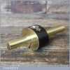 Superb Vintage Brass Stemmed Ebony Mortise Gauge Screw Adjuster - Good Condition
