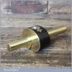 Superb Vintage Brass Stemmed Ebony Mortise Gauge Screw Adjuster - Good Condition