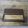 Vintage 6 ¼” x 1¾” Arkansas Oil Stone Mahogany Box - Good Condition