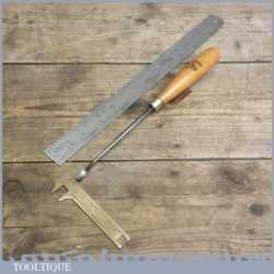 Vintage Forged Steel Carving Chisel By Marples Of Sheffield