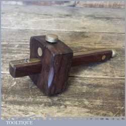 Vintage Robinson Hall Rosewood Brass Mortice Gauge - Good Condition