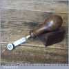 Vintage Pascoe London No: 14 Leatherworking Fudge Wheel - Beech Handle