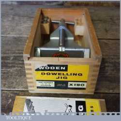 Vintage Woden x190 Dowelling Jig In Original Wooden Box - Good Condition