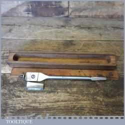 Vintage Boxed Wm Ridgeway 1 1/8” – 3” Centre Expanding Brace Bit Broad Arrow