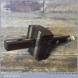 Vintage T G Jones London Rosewood Brass Mortice Gauge - Good Condition