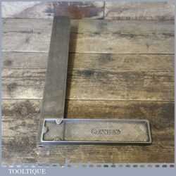 Vintage Stanley 12” Cast Steel Set Square USA - Good Condition