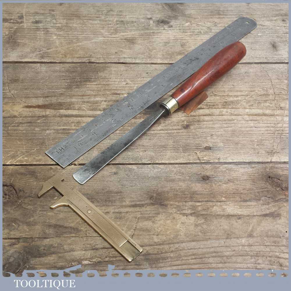 Vintage Forged Steel Carving Chisel By Marsh Bros & Co