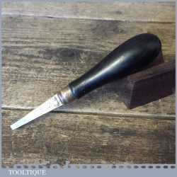 Early Vintage Gunsmiths Screwdriver Turnscrew Ebony Handle - Good Condition