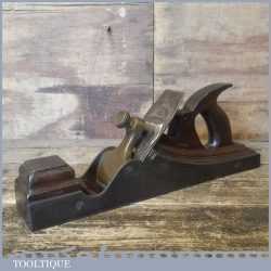 Antique 14½” Scottish Pattern Panel Plane With Nice Detailed Mahogany Infill