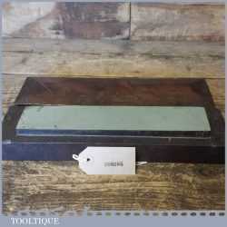 Vintage 9 ½” x 1 ¾” Charnley Forest Natural Oil Stone Mahogany Box - Good Condition