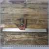 Vintage German Combination Sliding Square Steel Ruler - Good Condition