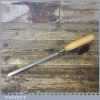 Vintage Wm Marples 1/2” Pattern Makers Bevel Edge Paring Chisel - Boxwood Handle