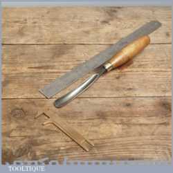 Vintage Forged Steel Carving Chisel - Sharpened & Honed