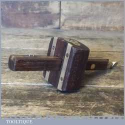 Vintage Wm Marples Rosewood Brass Mortise Gauge - Good Condition