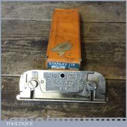 Vintage Boxed Stanley England No: 79 Side Rebate Plate Complete With Guide