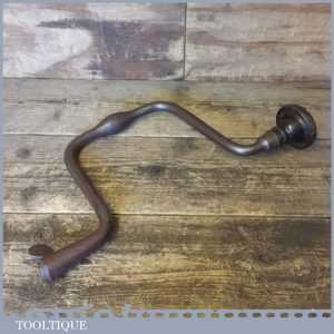 Antique Steel Scotch Brace Rosewood Head Pre Lever Type - Good Condition Antique Steel Scotch Brace Rosewood Head Pre Lever Type - Good Condition