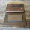 Vintage 4” x 2” Washita Oil Stone In Pine Box - Good Condition