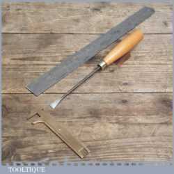 Vintage Forged Steel Carving Chisel by Marples & Sons - Sharpened & Honed