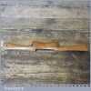 Vintage Beech Wood Brass Spokeshave Broad Arrow Mark - Good Condition