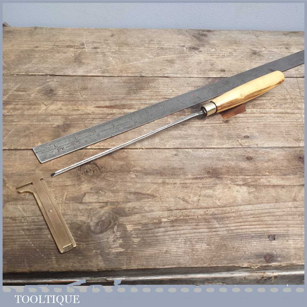 Vintage Forged Steel Carving Chisel By HERO - Sharpened & Honed