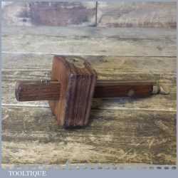 Vintage Wm Marples Rosewood And Brass Mortise Gauge - Good Condition