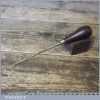 Vintage Saddler’s Leatherworking Awl Hardwood Handle - Good Condition