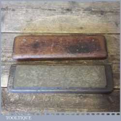 Vintage 8” x 2” Natural Washita Oil Stone In Box - Good Condition