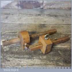Vintage Standard Beech Carpenters Marking Gauge Mortice Gauge - Good Condition