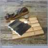 Vintage Pattern Makers Brass Bodied Rounding Plane - Mahogany Infill 6 Soles