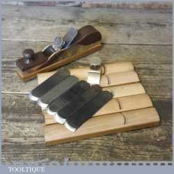 Vintage Pattern Makers Brass Bodied Rounding Plane - Mahogany Infill 6 Soles