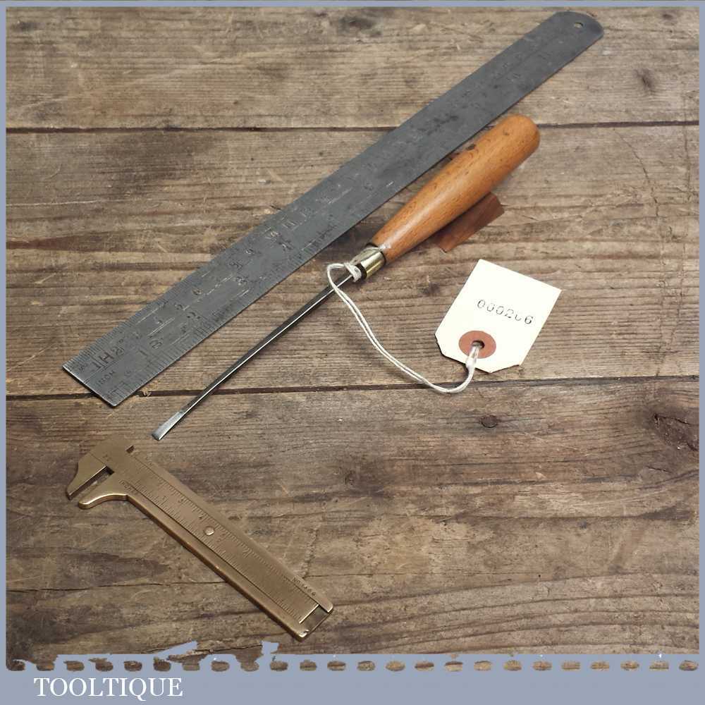 Vintage Forged Steel Carving Chisel By Marples & Sons - Sharpened & Honed