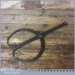 Large 15” Antique Wood Turner's Double Sided Outside Dividers Calliper’s