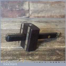 Vintage Rosewood And Brass Mortise Gauge - Good Condition