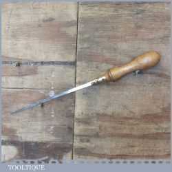 Vintage Beech Wood Brass Good Sharp Pad Saw - Good Condition