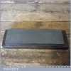 Vintage 9” x 2 ½” Fine Grit Welsh Slate Oil Stone In Base - Good Condition