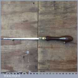 Vintage Rosewood And Brass Pad Saw With 8 TPI - Good Condition