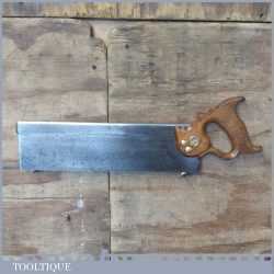 Vintage Elsworth Sheffield 14” Steel Back Bench Tenon Saw 10 TPI - Fully Refurbished