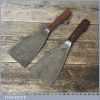 2 No: 3” Vintage Decorator’s Scrapers Rosewood Handles - Good Condition