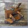 Rare Antique Griffiths Norwich Beechwood Plough Plane Calibrated Arms