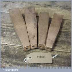 4 No: Unusual Vintage Boatbuilders Gunmetal Copper Rivet Sets - Good Condition