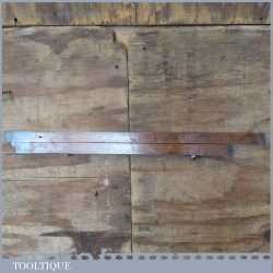 Vintage Boxwood Brass 24” Folding Roofing Square & Ruler - Good Condition