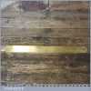 Vintage C W Russell And Son 12” Brass Measuring Ruler - Good Condition