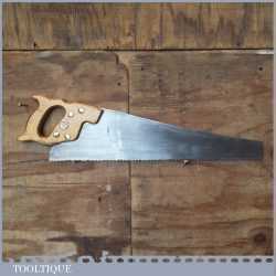 Vintage 22” Henry Disston USA Cross Cut Saw 6 TPI - Fully Refurbished