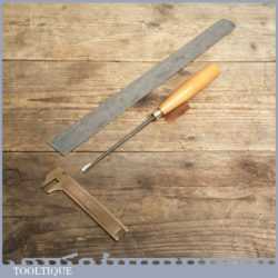 Vintage Forged Steel Carving Chisel By Marples & Sons - Sharpened and Honed