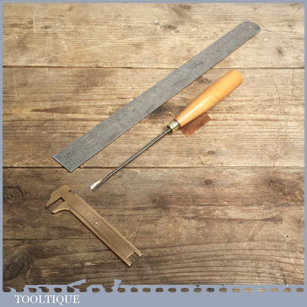 Vintage Forged Steel Carving Chisel By Marples & Sons - Sharpened and Honed