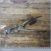 Antique WW1 1912 Buck & Hickman Double 3 Jaw Barb Wire Cutter War Dept Broad Arrow