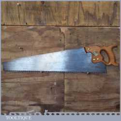 Vintage 26” Spear And Jackson Sheffield 4 TPI Cross Cut Saw - Fully Refurbished