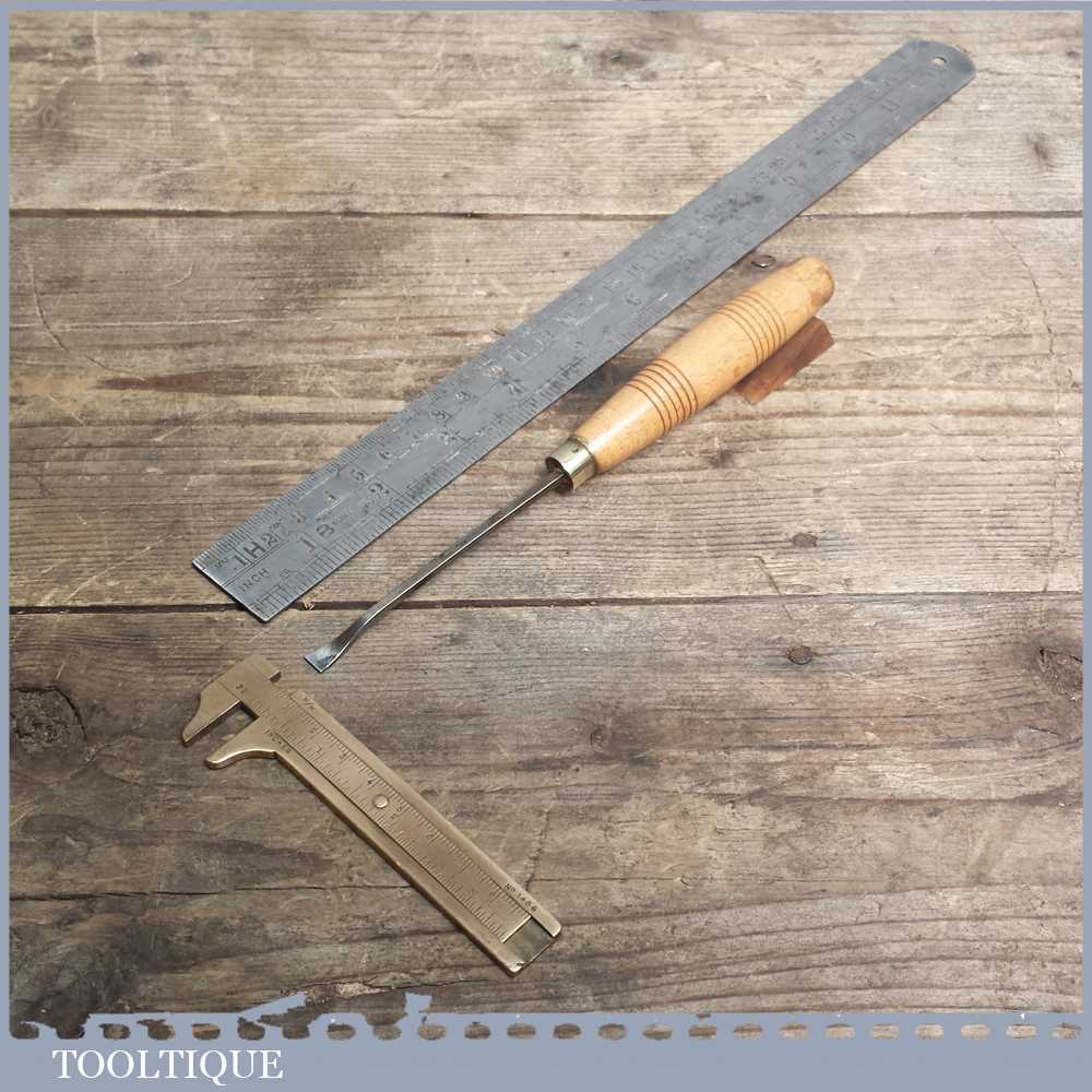 Vintage Forged Steel Carving Chisel By Marples & Sons - Carpenters Tool