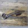 Antique A Ridge & Sons Sheffield Forged 9” Upholsterers Tack Lifting Pincers