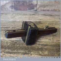 Vintage Rosewood Brass Mortice Gauge Good Pins - Good Condition